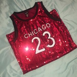 Chicago Bulls Sequin Jersey Tunic ❤️🏀